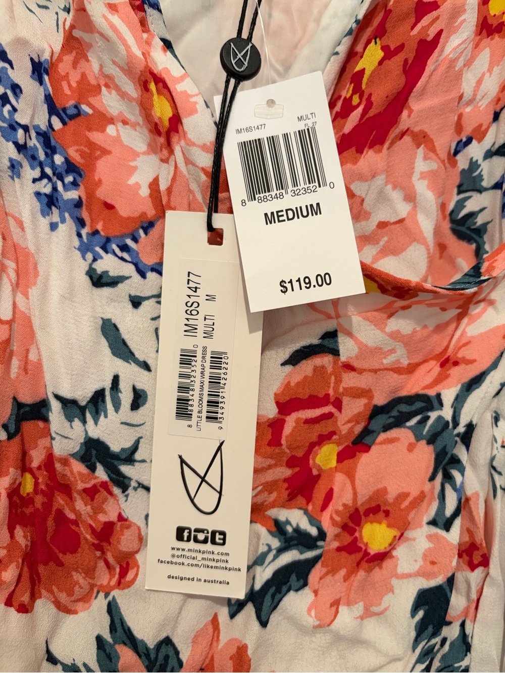 NWT MINKPINK Little Blooms Floral Maxi Dress - Picture 11 of 11